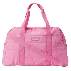 PINK Victoria’s Secret Quilted Duffle Bag Tote Weekender